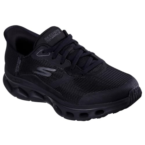 Skechers Go Walk Glide Step 2.0 Belah, Zapatillas Mujer, Black Textile/Trim, 38 EU