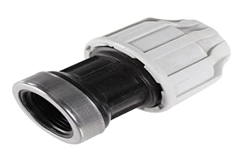 SOMATHERM FOR YOU, Raccord plastique droit pour tube PE Ø40 mm - Femelle 11/4 - Haute résistance - Installation rapide - Normé ACS - Étanchéité par joint torique - Pression 16 bars