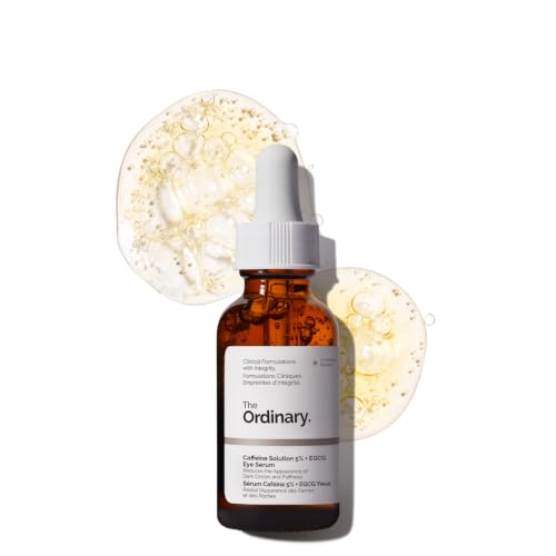 The Ordinary Caffeine Solution 5% + EGCG Eye Serum, Depuffing Eye Serum for Dark Circles and Tired...