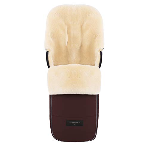 WERNER CHRIST FLIMS Lammfell Fußsack Chocolate