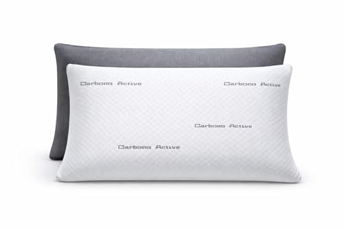 D'A GAMA HOME COLLECTION Almohada VISCO Elastica Carbono con Funda Doble Cara 3D Fresh (70 CM)