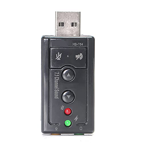 Adaptador Placa de Som USB 2.0 Digital 3D 7.1 conexão P2 para Fone Microfone Headset PC Notebook