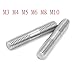 Double Ended Threaded Rods - 2-5pcs M3 M4 M5 M6 M8 M10 Metric 304 Stainless Steel Headless Stud Bolts for Industrial Use(60mm M4 5pcs)