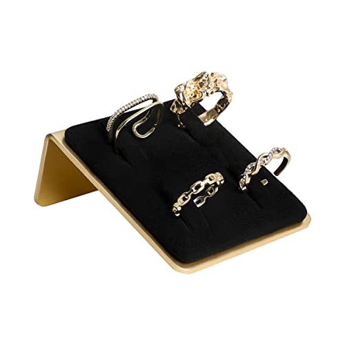 Reviews de Venta de Anillos del mes. 44 GemeShou Expositor de anillos negro para la venta, Porta-anillos pequeños de terciopelo para joyas, Organizador de almacenamiento de anillos para ventas minoristas【Porta-anillos...
