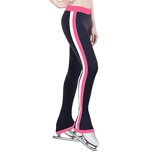 Mallas de patinaje sobre hielo Patinaje artístico en espiral Pantalones cálidos de forro polar para niños y mujeres, mallas de patinaje artístico sin pies sobre la bota, rendimiento ultra suave,