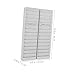 HORIALENCE Wall Mounted Card Holder Rack Slot Attendance Cards Organizer for Warehouse Material Storage Id Ic Card Display Sleeve Efficient Tag Card Storage