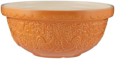 Mason Cash Home to Roost Mixing Bowl | 24cm Earthenware Bowl with Embossed Hen & Cockerel Design | Classic Bakeware for Dough, Pastry & Cake Mixing | Dishwasher & Freezer Safe - Thumbnail 4