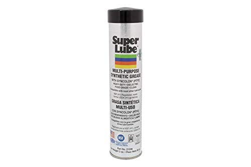 Super Lube 21036 Synthetic Grease (NLGI 2), 3 oz Cartridge, Translucent White - 4 Pack