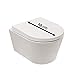 Produktbild AquaSu Wand-WC-Set citY | Verkürztes WC | Geringe Ausladung von 48 cm | Inklusive WC-Sitz | Tiefspüler | Weiß