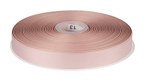 Fondersy 22mmX 91M Solid Grosgrain Ribbon for Gift Wrapping Hair Bows, Parties, Wedding Decoration, Crafts Sewing(Vanilla)