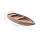 UKCOCO Kleines Deko Boot Holz: Klassisches Holzboot Modell Aus Natürlichem Holz Für Nautische Feiern Deko DIY Kunsthandwerk,17.00 X 6.50 X 2.10 Cm