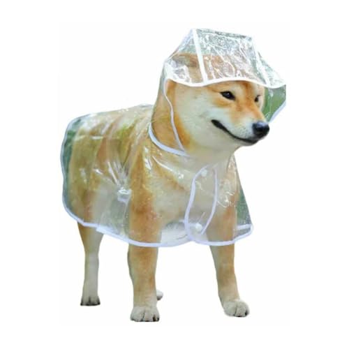 S-3XL 犬用 レインコート 透明 犬カッパ 小型犬 中型犬 ペット用 カッパ レインポンチョ ポンチョ型 ドッグウェア 雨具 レインウェア フード付き 帽子付き 犬服 ペット服 梅雨 雨対策 安全 お散歩 雨除け 着脱簡単