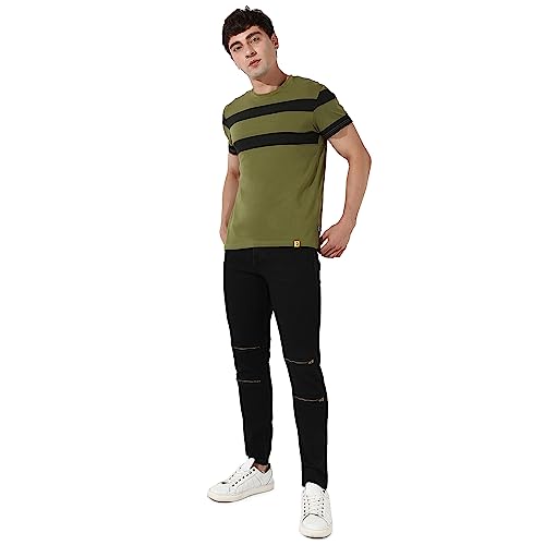 Image of Campus Sutra Men's Regular Fit Mid Rise Jeans
