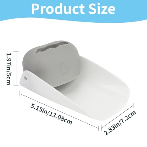 Image of CHILDHOOD (2 Pack) Faucet Extender for Kitchen and Bathtub Sink, Universal Sink Handle Extenders, Fun Hand-Washing for Babies, Toddlers and Kids (Grey)