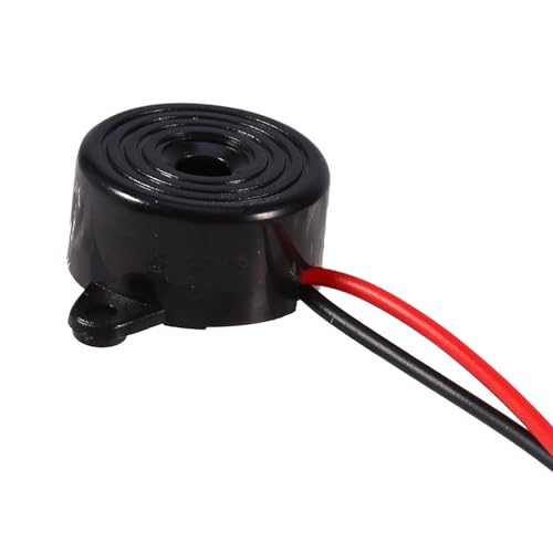 12V 85dB Elektronischer Summer, Elektronische Komponenten Summer und Lautsprecher 3-24V Aktiver Piezo Ton Summer Alarm Ton Dauer Ton Länge 100mm