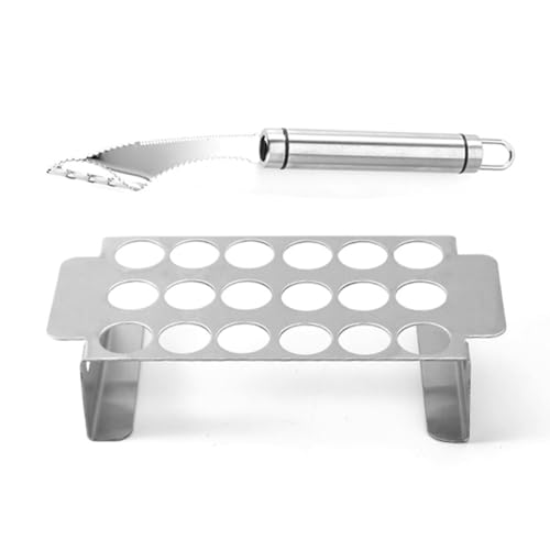 Fnfhsa Herramientas para Parrilla, Accesorios para Barbacoa, Chile Jalapeño, Rejilla para Parrilla, Herramienta Corer de Acero Inoxidable, Rejilla para Parrilla