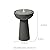 Puulye 23.23" H Outdoor Water Fountain Made with Eco-Friendly Recyclable Materials, Polyethylene Bird Bath Bubbler Water Fountain Outdoor, Garden Decor with LED Light & Pump for Patio (Andesite)