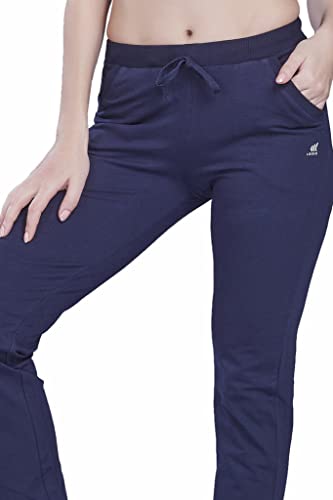 Image of Women's Solid Regular FIT ENRICH Cotton Track Pant