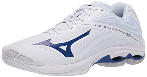 Mizuno Wave Lightning Z6 T&ecirc;nis de v&ocirc;lei feminino, Branco - azul-marinho, 9