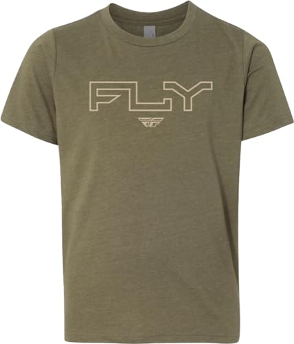 Fly Racing 354-0312YS Youth Fly Edge Tee Military Green Ys