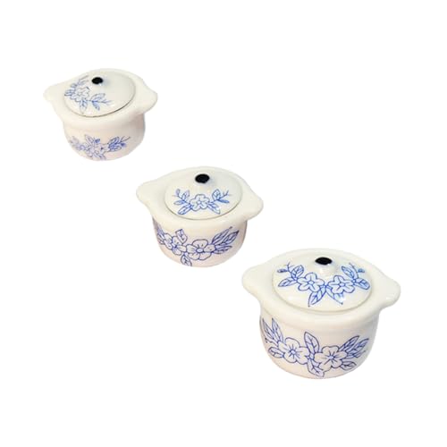 FELTECHELECTR Realistic Mini Kitchen Bowl Toy House Ornament Micro Landscape Decor Kids Kitchen Toy Set