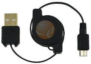 SANOXY Universal Retractable USB Data Cable with Micro USB Plug (for Palm, BlackBerry, Motorola, LG, Samsung, Nokia and More)