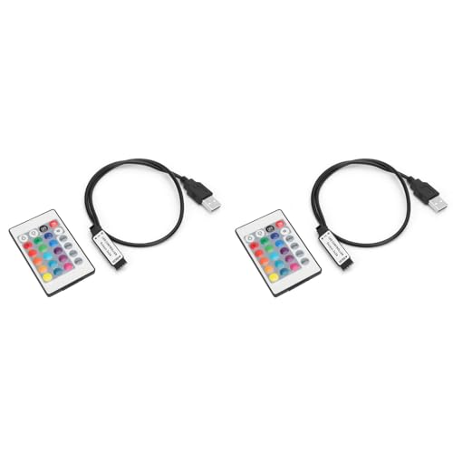 Controlador tiras LED RGB 5V 24 teclas para regular la intensidad lumínica