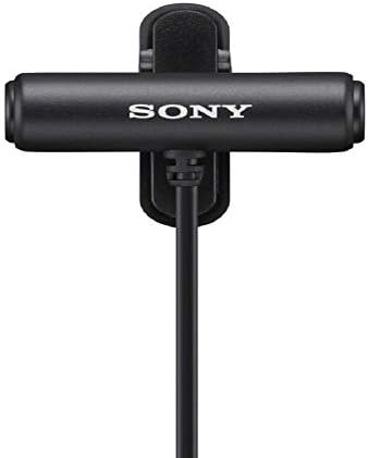 Sony Compact Stereo Lavalier Microphone ECMLV1,Black