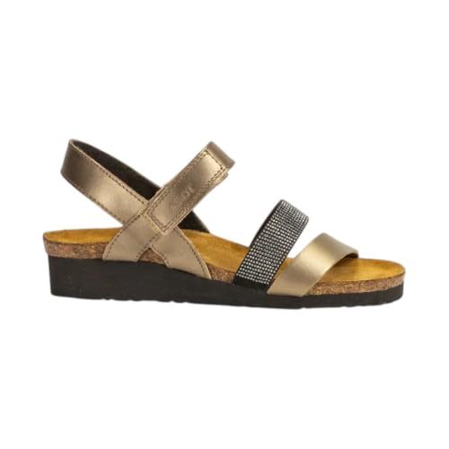 NAOT Women Krista Backstrap Sandal Pewter/Metal Lthr Combo 5-5.5 M US