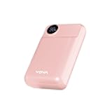VOVA 20,000mAh Portable Power Bank Fast Charging 22.5W, LED Display Phone Battery Pack, PD3.0/QC3.0 with 3 Outputs Phone Charger for iPhone Samsung Galaxy iPad etc - Pink