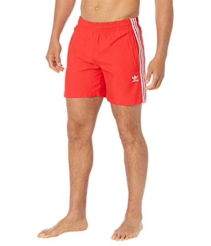 adidas Originals Bañador de 3 rayas para hombre para natación y vacaciones de verano