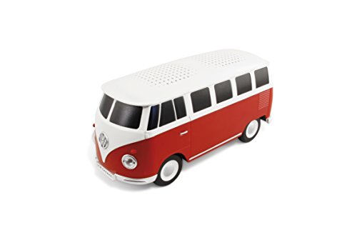 BRISA VW Collection - Enceinte Bluetooth sans Fil Portable Volkswagen Combi T1 (Échelle 1:20/Classic Combi/Rouge)
