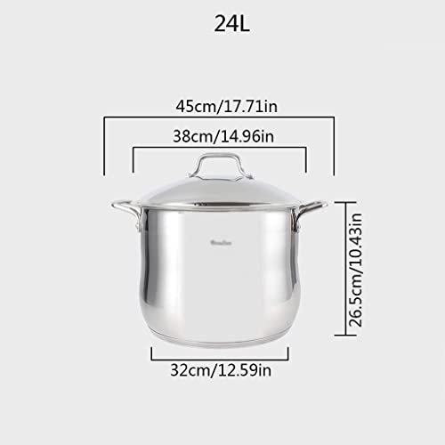 Marmite de qualité alimentaire 304 robuste et durable de 24 L - 2
