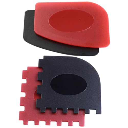 FUNOMOCYA 4Pcs Barbecue Scraper Durable Serrated and Smooth Edge Grill Pan Cleaning Tools for Home Use Compact Cookware Accessories for Easy Storage and Outdoor Cleaning