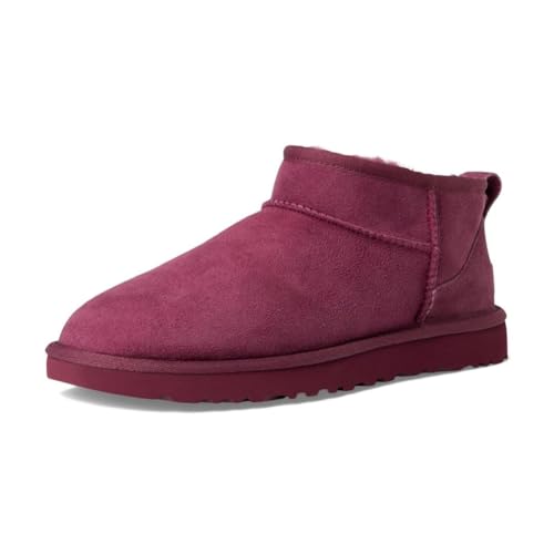 UGG Botines de Piel Classic Ultra Mini violeta