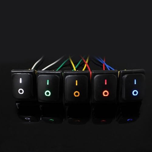 Interruptor basculante T85 estanco con LED verde de 30A para alta carga industrial 2