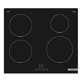 Bosch Hob PUE611BB5D Induction. Number of burners/cooking zones 4. Touch. Timer. Black