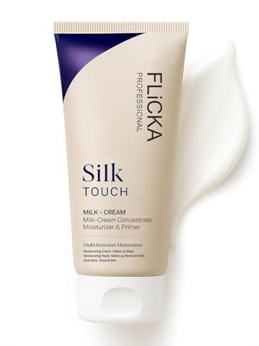 Generic FLiCK.A Silk Touch 3 in 1 Moisturizer and Primer for Face | Hydrating, Lightweight, Long-Lasting | Pore Minimizer | Dermatologically Tested | All Skin Types | Makeup Base | 60g | Cruelty-Free