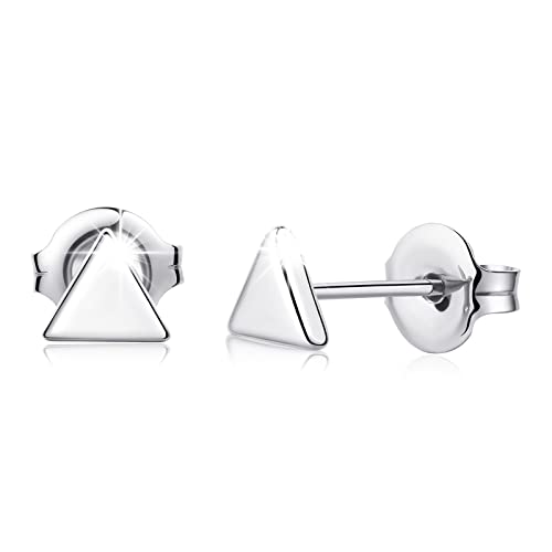 VGACETI Titanium Earrings, Hypoallergenic Triangle Stud Earrings for Sensitive Ears Women Men...