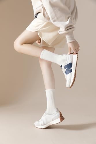 Irisbear Cushion Crew Socks for Women Cotton Running Hiking Athletic Long Socks for Women 5 Pairs3