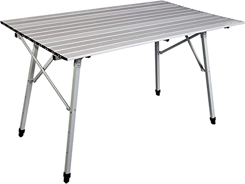 Camp Chef Mesa Aluminum Camp Table - Portable, Collapsible Camping Table for Outdoor & Camping Gear - Adjustable Table Height (27"-39")