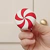 Knobēz: Decorative Knob Covers - Red Peppermint - 12pk - Stretch Over Hardware D... #4