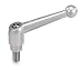 Adj Handle, 1/4-20, Ext, SS, 0.78, 1.85, Blk