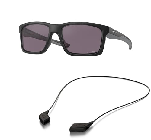 Oakley OO9264 Sunglasses Bundle: OO 9264 926441 Matte Black and Large Black leash Accessory kit2