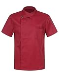 Le manteau de chef avec panneau en mesh respirant des deux côtés du dos, absorbant la transpiration et confortable à porter