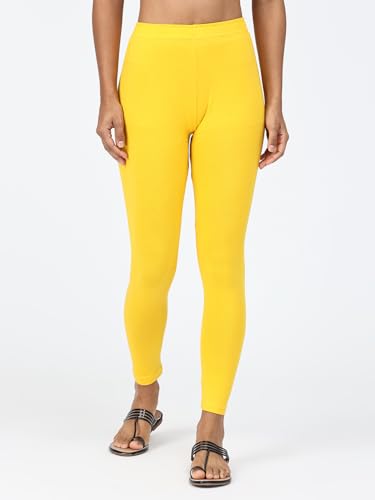 Image of Robinbosky Premium Stretchable Cotton Ankle Legging for Women | Suitable for Formal wear & Casual wear | High-End Elastic Makes The Leggings Squat Proof and Durable for Travel, Yoga, & Workout.