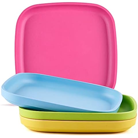 Get Fresh Juego de Platos para Niños Compostables y Libres de Melamina, Paquete de 4 Cover