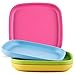 Get Fresh PLA - Set di piatti per bambini, confezione da 4