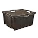 Produktbild keeeper Multi-Box XXL Aufbewahrungsbox mit integrierten Griffen, 44 l, 52 x 43 x 26 cm, Franz, Crystal Grey