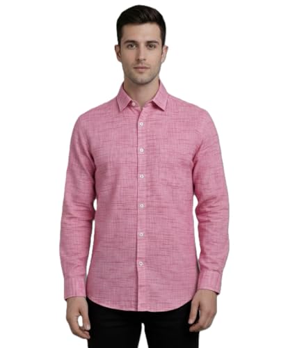 Image of Men's Pure Cotton Khadie Shirt Regular Fit Casual Formal Wear
